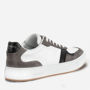 Women's B Sneaker White and Taupe