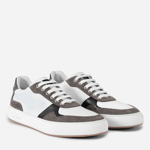 Women's B Sneaker White and Taupe