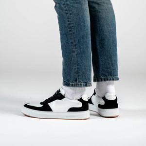 Men's B Sneaker Black and White